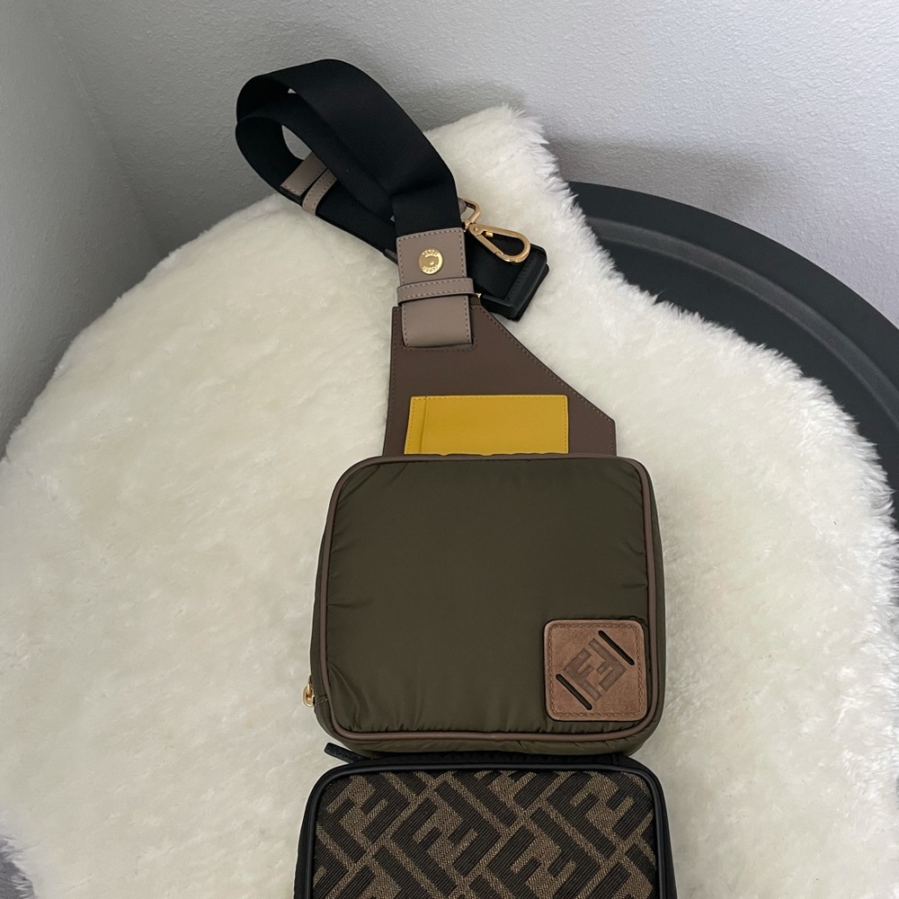 Authentic FENDI Canvas Multi Pouch Belt Bag - Picture 11 of 14